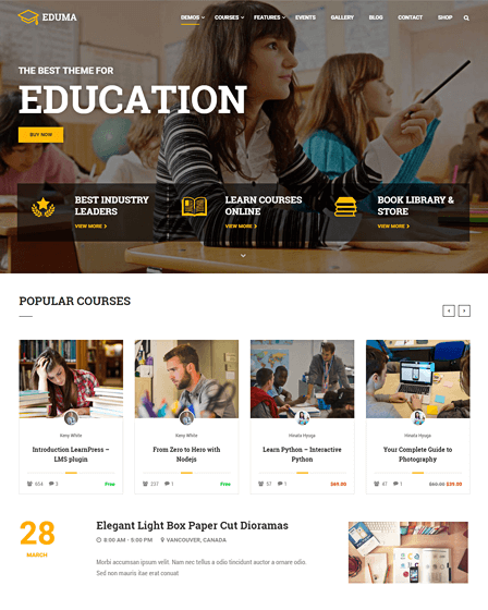 Eduma - Education WordPress Theme
