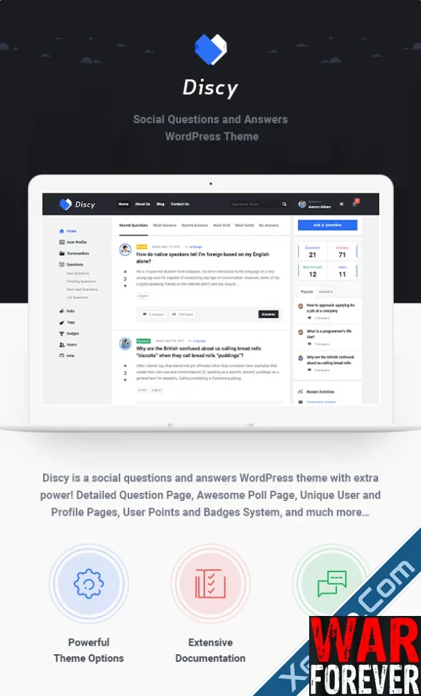 Discy Social Questions and Answers WordPress Theme-2.webp