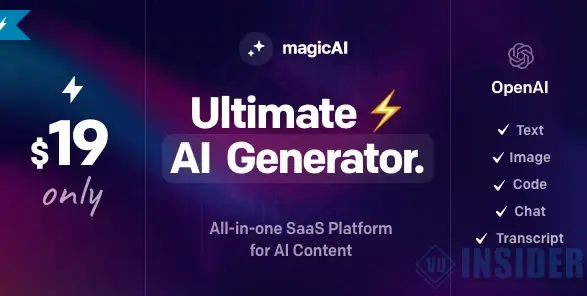 MagicAI OpenAI Content Text Image Chat Code Generator as SaaS-1.webp