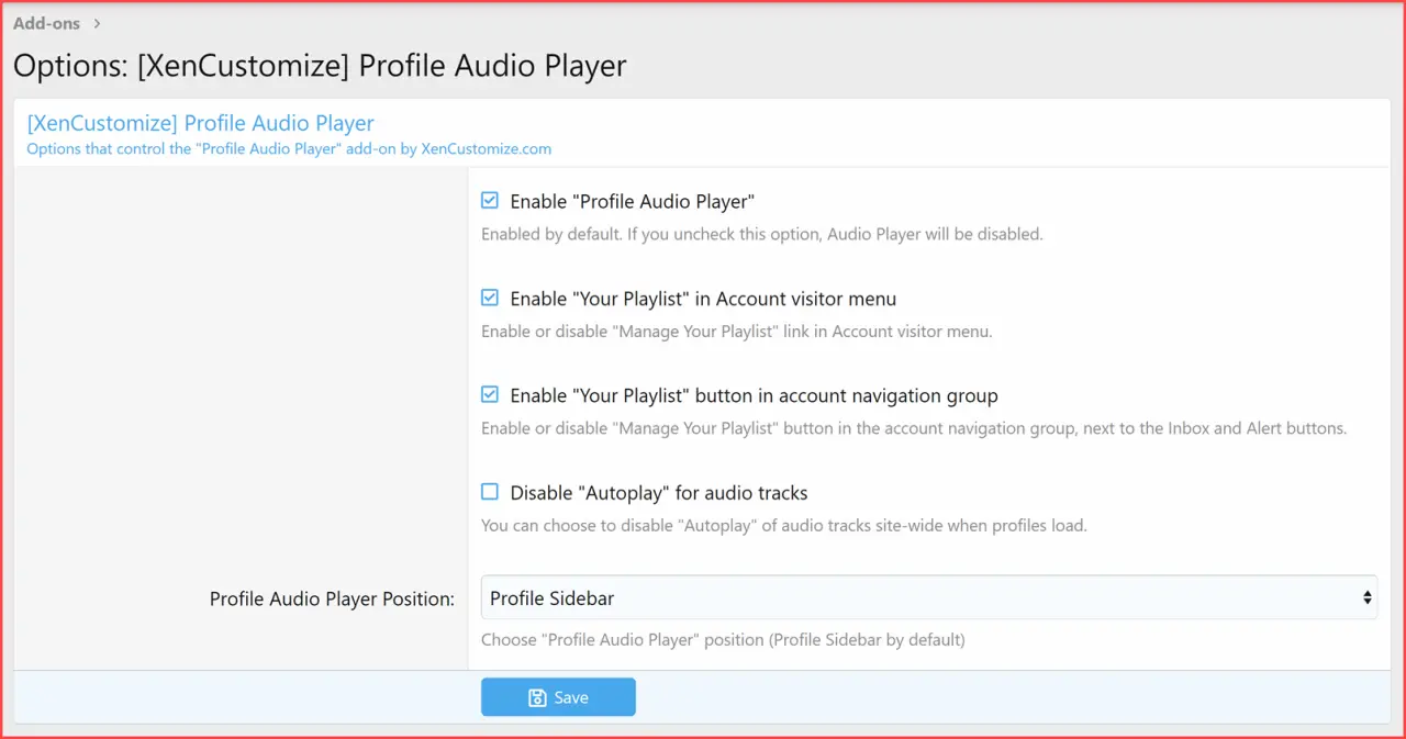 XenCustomize Profile Audio Player  Library  Music and Lyrics-4.webp