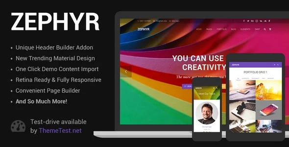 Zephyr Material Design Theme-1.webp