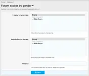 AndyB Forum access by gender