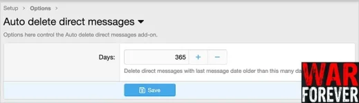 AndyB Auto delete direct messages 1.0