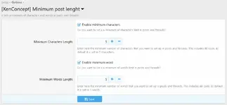 [XenConcept] Minimum post length