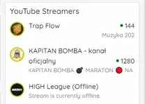 YouTube Plugin (Streamers list)