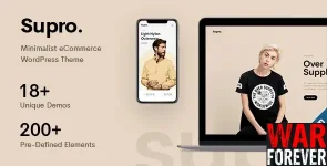 Supro - Minimalist AJAX WooCommerce WordPress Theme