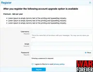 AndyB Register show upgrade options