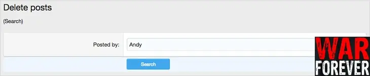 AndyB Delete posts