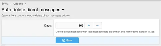 AndyB Auto delete direct messages