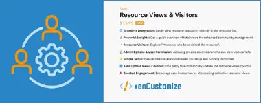 [XenCustomize] Resource Views & Visitors