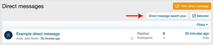 AndyB Direct message search plus