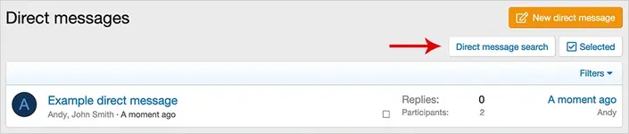 AndyB Direct message search