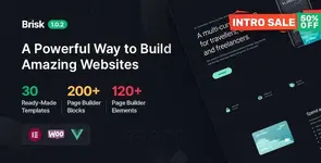 Brisk - Multi-Purpose Elementor WordPress Theme