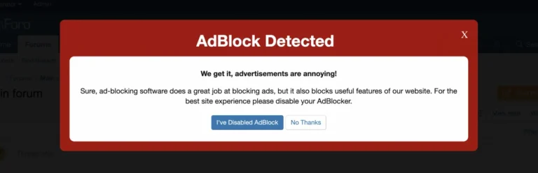 AdBlock Detection [anti-AdBlock] 2.0.5 – Xenforo 2