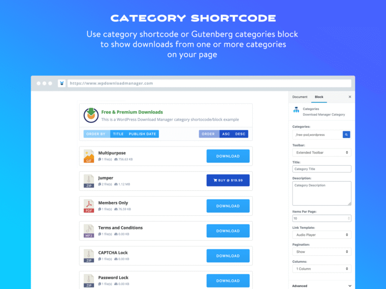 WordPress Download Manager Pro